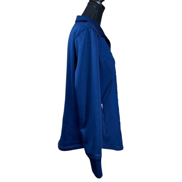FILA Sport Women's Blue Quilted Long Sleeve Full Zip Activewear Jacket Size L - Picture 2 of 9